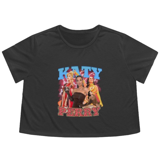 Discover Katy Perry Flowy Cropped Tees, Katy Perry Fan Flowy Cropped Tees, Katy Perry Bootleg Y2k Clothing