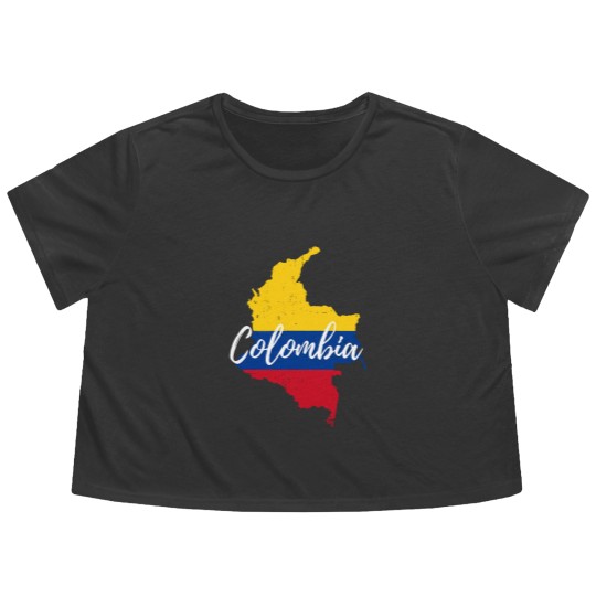 Discover Mapa de Colombia - Map of Colombia - Colombia - Flowy Cropped Tees