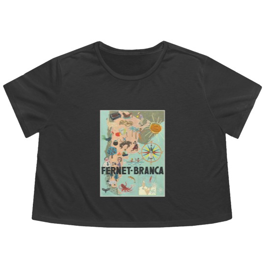 Discover FERNET BRANCA cocktails fernet 1882165 Flowy Cropped Tees