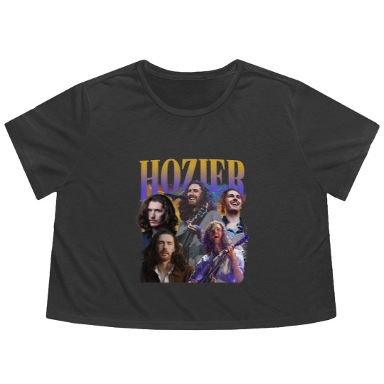 Discover Music Flowy Cropped Tees, Hozier Flowy Cropped Tees, Classic 90s Graphic Flowy Cropped Tees, Unisex, Vintage