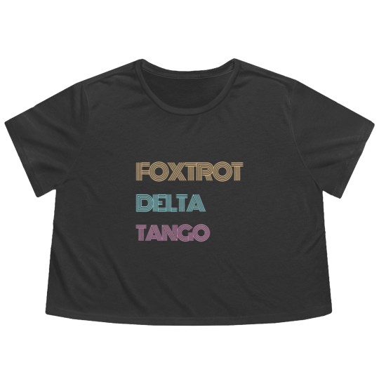 Discover Subtle Anti Trump Flowy Cropped Tees, Foxtrot Delta Tango Flowy Cropped Tees, Political Protest Flowy Cropped Tees