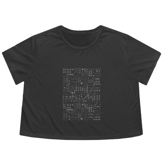 Discover Modular synthesizer eurorack synth Flowy Cropped Tees