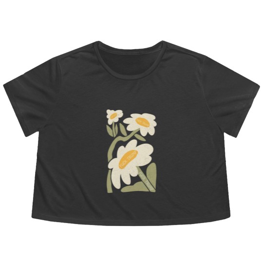 Discover Subtle Anti Trump Flowy Cropped Tees, Subtle Anti MAGA Flowy Cropped Tees