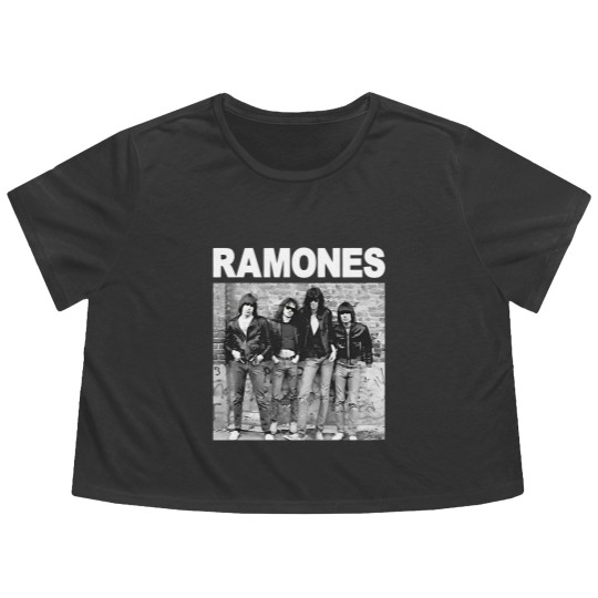 Discover The Ramones Album Cover Punk Rock Flowy Cropped Tees Flowy Cropped Tees Mens Unisex