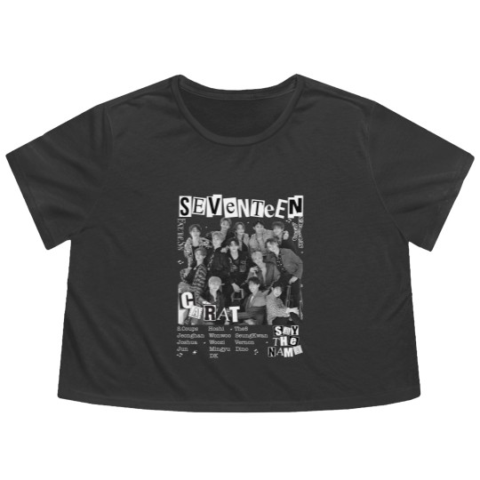Discover Vintage Seventeen Flowy Cropped Tees. Seventeen Album Flowy Cropped Tees