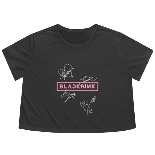Discover Blackpink Flowy Cropped Tees, Blackpink Member Flowy Cropped Tees