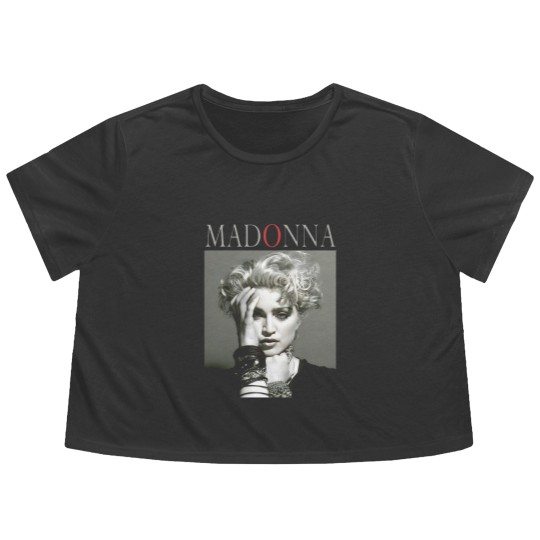 Discover Vintage Madonna Queen of Pop Flowy Cropped Tees, Madonna The Celebration Flowy Cropped Tees