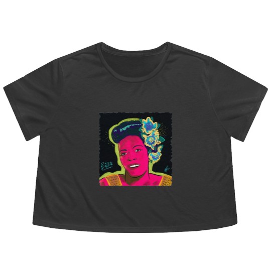 Discover Billie - Billie Holiday - Flowy Cropped Tees