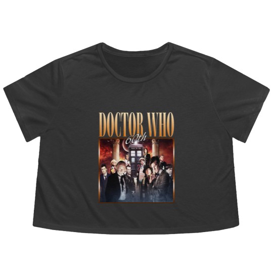 Discover Doctor Who 60th Anniversary 1963 ? 2023 Signature Thank You Flowy Cropped Tees, Trendy Flowy Cropped Tees