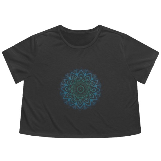 Discover Subtle Anti Trump Fascist FDT Mandala Political Flowy Cropped Tees