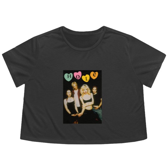 Discover Hole Band Flowy Cropped Tees, Hole Band Live Through This Flowy Cropped Tees, Hole Band Fans Gift