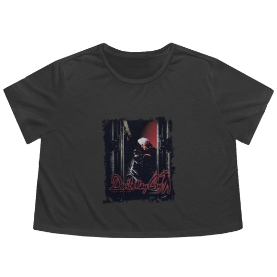 Discover Retro PS2 Devil May Cry - Vintage Y2K Video Game Flowy Cropped Tees