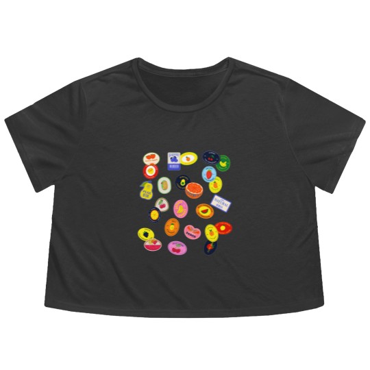 Discover Comfort Colors Fruit Sticker Flowy Cropped Tees, Summer Graphic Flowy Cropped Tees