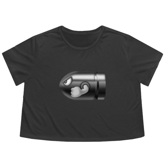 Discover bullet bill Flowy Cropped Tees