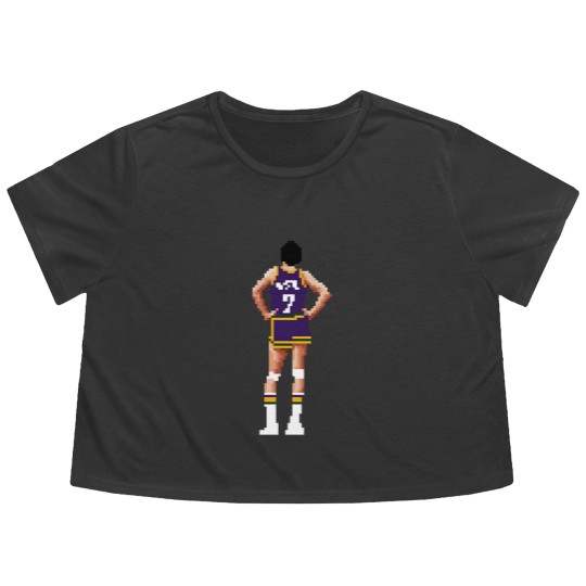 Discover Pete Maravich Pixel - Pete Maravich - Flowy Cropped Tees