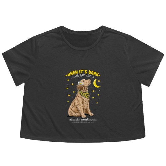 Discover Simply Southern When It s Dark Look for The Stars Flowy Cropped Tees