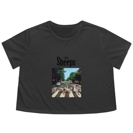 Discover Abbey Road The sheeps Flowy Cropped Tees