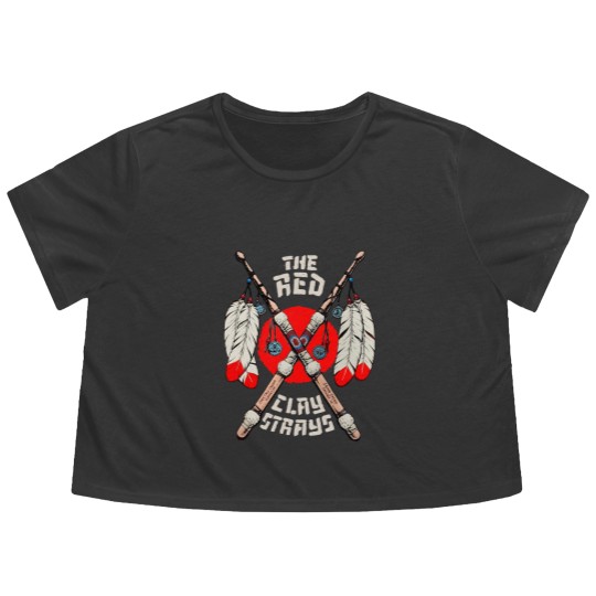 Discover The Red Clay Strays Show 2 In Shawnee Oklahoma On Feb 21 2025 Flowy Cropped Tees