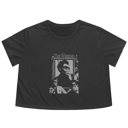 Discover Vintage Weeknds Flowy Cropped Tees, Weeknds Flowy Cropped Tees | Hip-Hop Music Flowy Cropped Tees