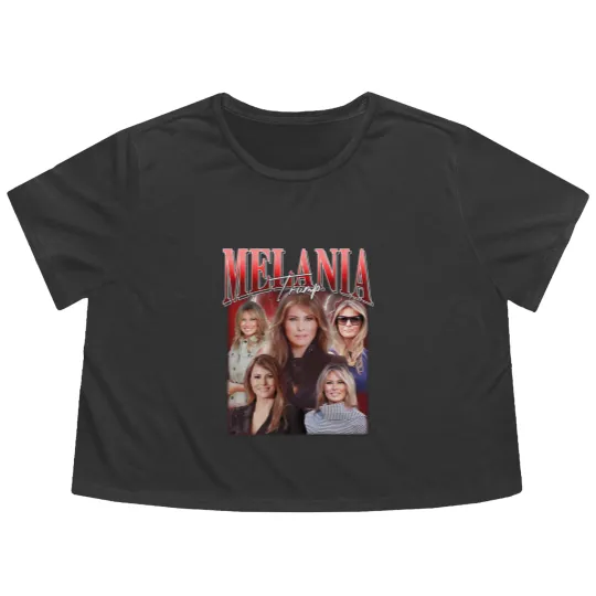Discover Melania Trump Bootleg Vintage Flowy Cropped Tees, Melania Trump Flowy Cropped Tees