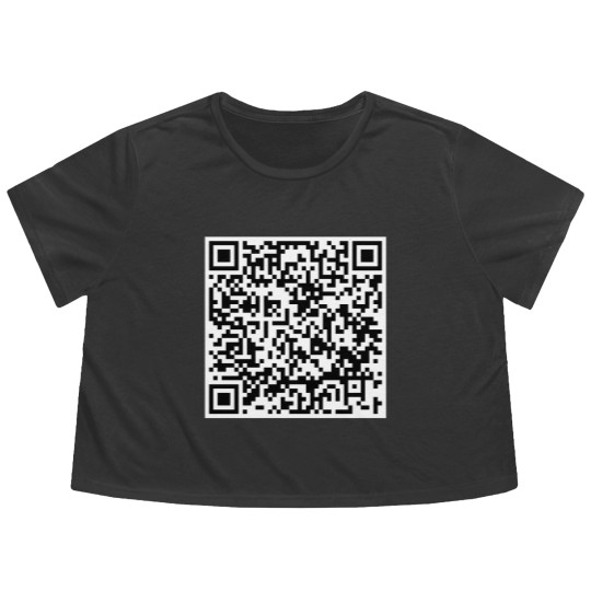 Discover F You QR Code Flowy Cropped Tees