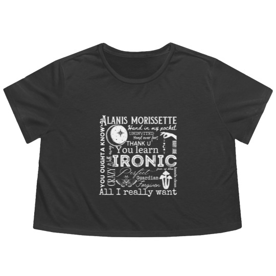 Discover Alanis Morissette The Triple Moon Tour 2024 Flowy Cropped Tees