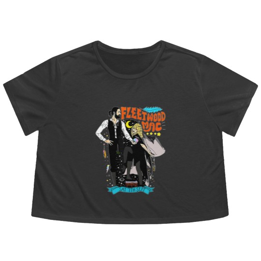 Discover Rumours Rock Band Fleetwood, Fleetwood Mac Flowy Cropped Tees
