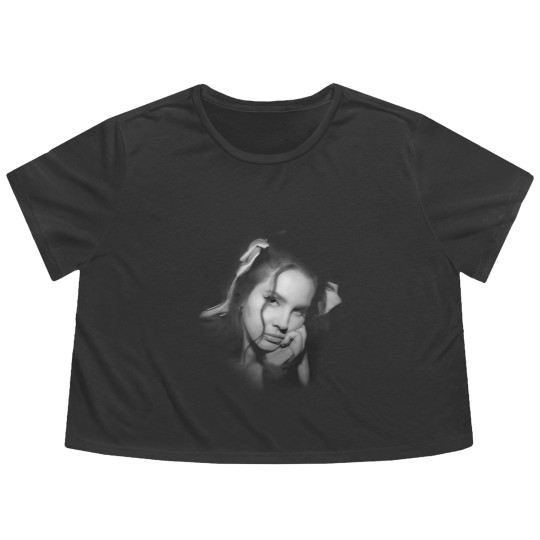 Discover 90s Lana Del Rey music Flowy Cropped Tees graphic Flowy Cropped Tees Charcoal Flowy Cropped Tees Men Women