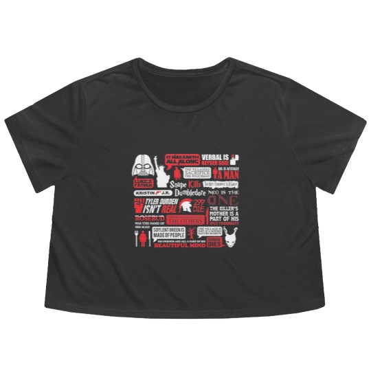 Discover Movie Spoilers Funny Flowy Cropped Tees, Men's Women's Sizes (wtb-094)