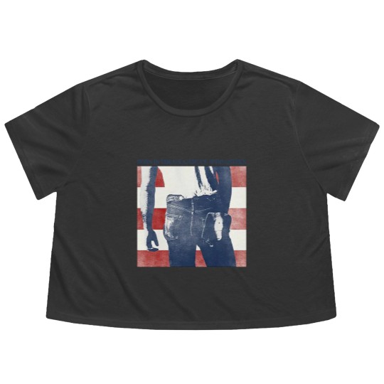 Discover Vintage Bruce Springsteen Flowy Cropped Tees, Bruce Springsteen Flowy Cropped Tees