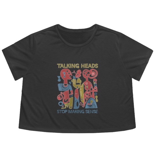 Discover Stop Making Sense Talking head retro Flowy Cropped Tees, Talking head indie shoegaze Flowy Cropped Tees