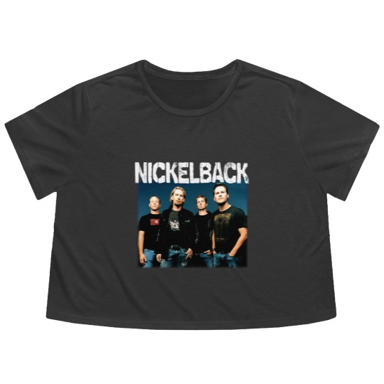 Discover Nickelback Flowy Cropped Tees, Nickelback Fan Gift, Rollin New Album, Brandon Kroeger