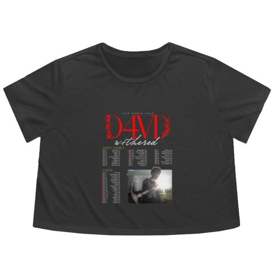 Discover D4VD Withered 2025 World Tour Dates Flowy Cropped Tees