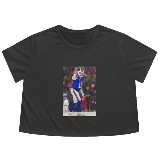 Discover Josh Allen Football Flowy Cropped Tees, Buffalo Fan Gift