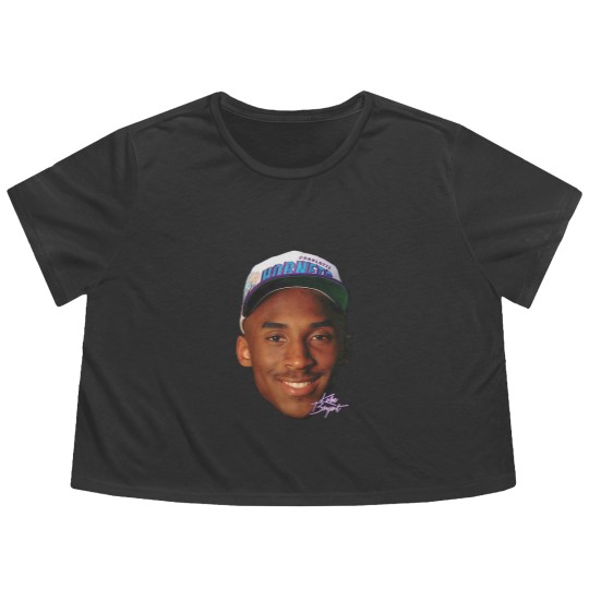 Discover Kobe Bryant Charlotte Hornets Draft Day Flowy Cropped Tees Flowy Cropped Tees