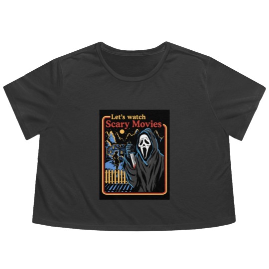 Discover Ghostface Custom Graphic Unisex Flowy Cropped Tees