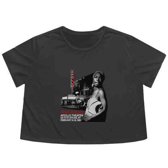 Discover Nina Simone, Gorgeous Apollo Theater Flowy Cropped Tees