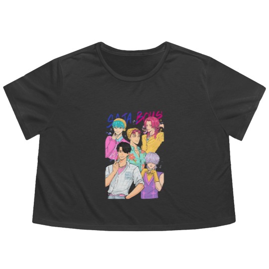 Discover Saja Boy Unisex 2025 Multicolor Flowy Cropped Tees