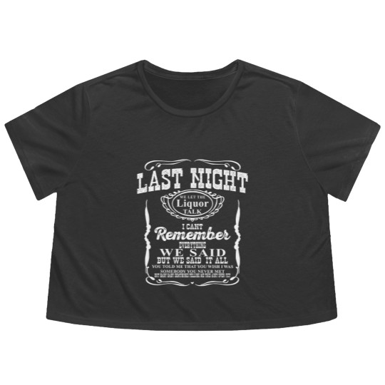 Discover Last Night Morgan WaIIen Flowy Cropped Tees