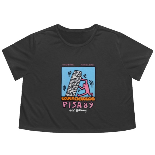Discover Keith Haring Pisa 89 Flowy Cropped Tees