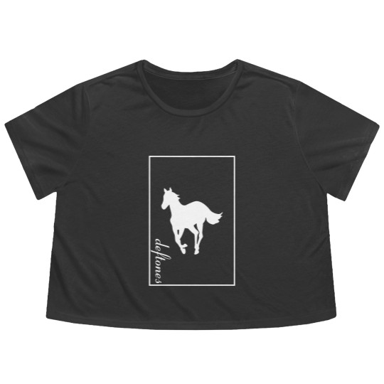 Discover Deftone White Pony Flowy Cropped Tees. Deftone Vintage Pony Flowy Cropped Tees. Men's and Women's sizes