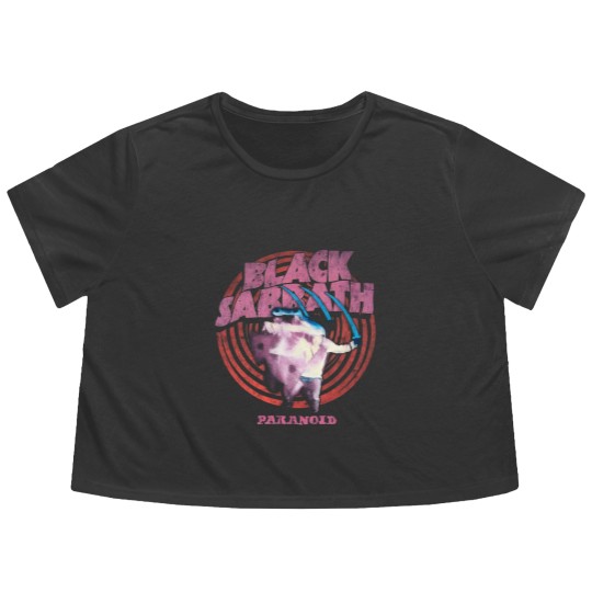 Discover BLACK SABBATH Paranoid Amplifier Flowy Cropped Tees