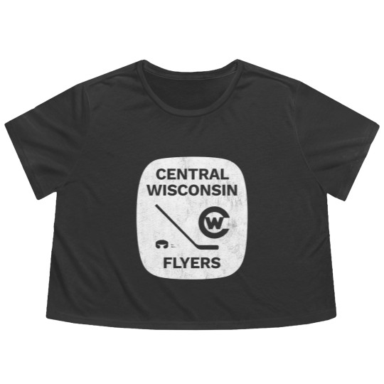 Discover DEFUNCT - Central Wisconsin Flyers Hockey - Wisconsin - Flowy Cropped Tees