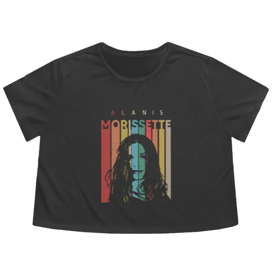 Discover 90S Vintage Alanis Morissette The Triple Moon Tour Flowy Cropped Tees