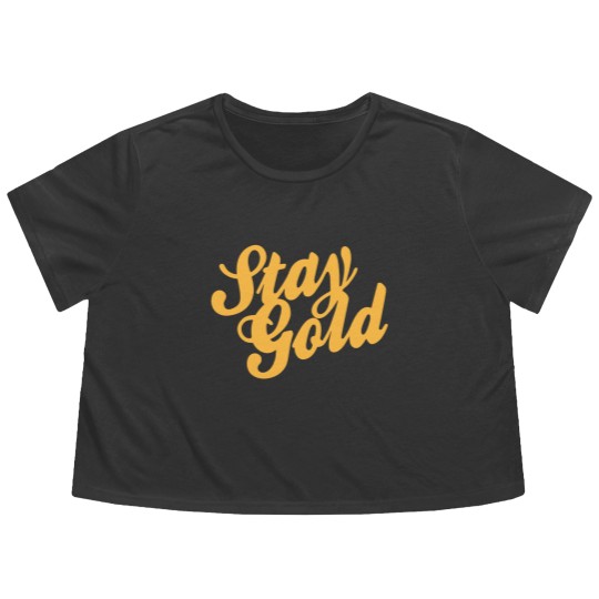 Discover Stay Gold - Outsiders Flowy Cropped Tees