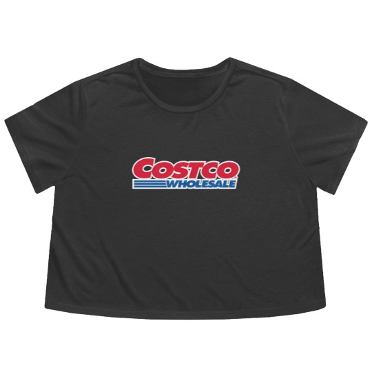 Discover Costco Wholesale Flowy Cropped Tees Heavy Cotton Flowy Cropped Tees Logo Merch Gift Apparel Shopping Gear
