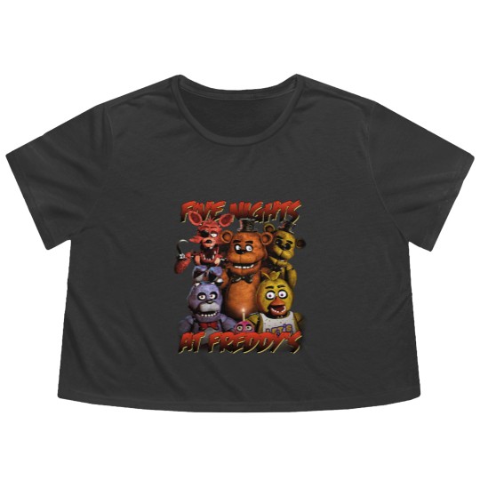 Discover Five Nights At Freddy's Vintage Flowy Cropped Tees