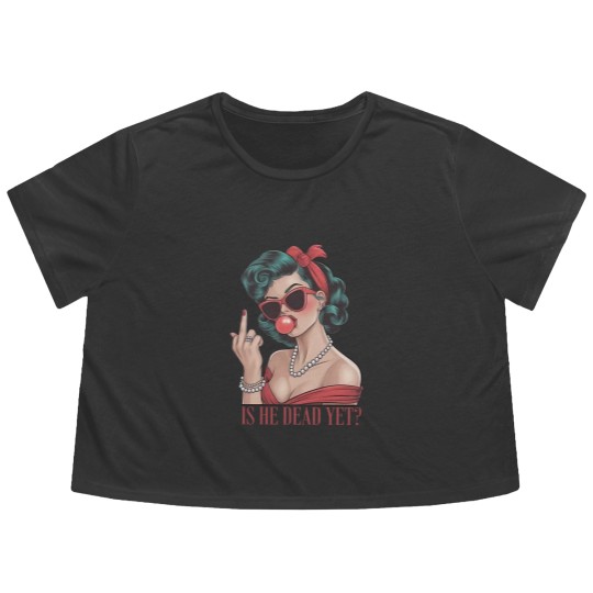 Discover Is He Dead Yet Flowy Cropped Tees, Anti Trump Flowy Cropped Tees, Not Subtle Anti Trump Flowy Cropped Tees, Resist And Persist