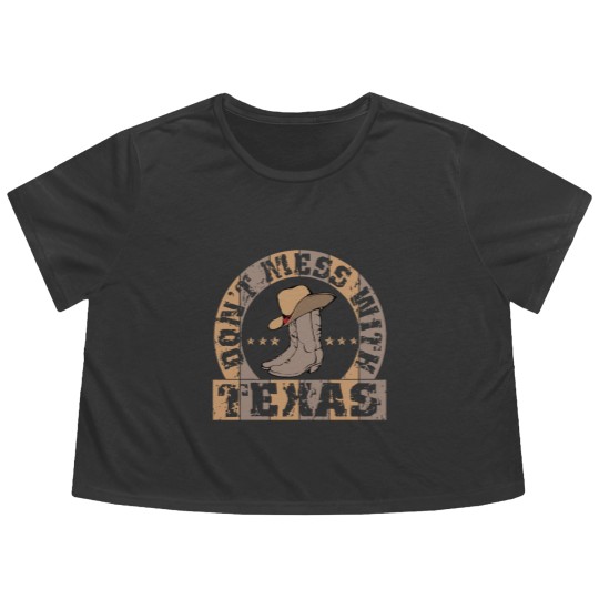 Discover Dont mess with Texas - Dont Mess With Texas - Flowy Cropped Tees