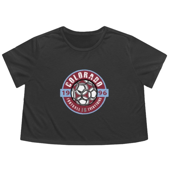Discover Football Is Everything - Colorado Vintage - Colorado Rapids - Flowy Cropped Tees
